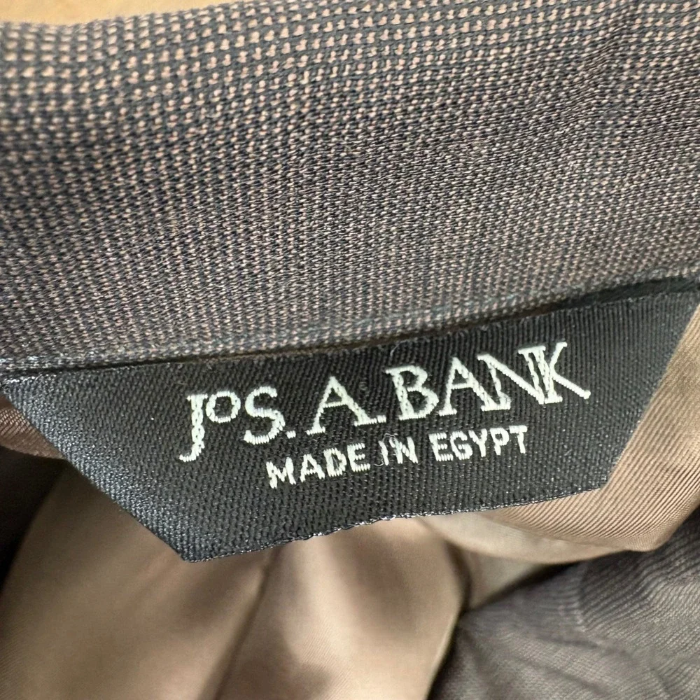 Jos A Bank Blazer Mens 46L Brown Wool Signature Collection Two Button Corpcore